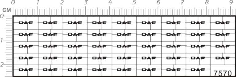 7570- 1比24 OAF O.A.F 金属贴1
