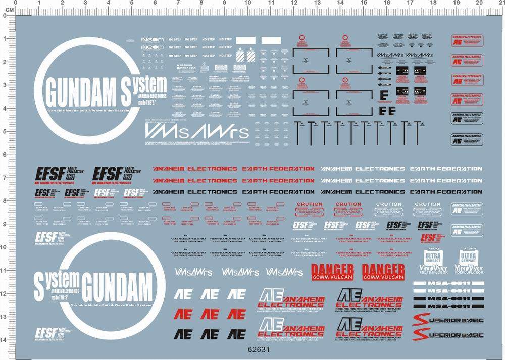 62631-6805 1/48 GUNDAM S gd水贴2