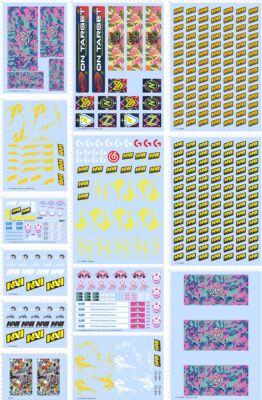 67297涂鸦NERF飞溅TARGET MEKA企鹅BLIZZARD贴DVA NAVI OVERWATCH