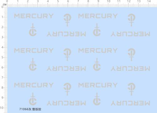 71066 整版胶 MERCURY 模型水贴