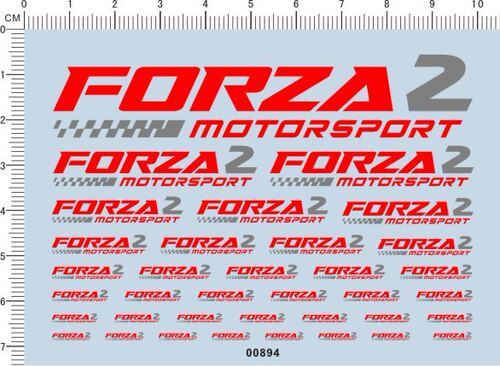 00894-B194 -FORZA 模型车水贴纸