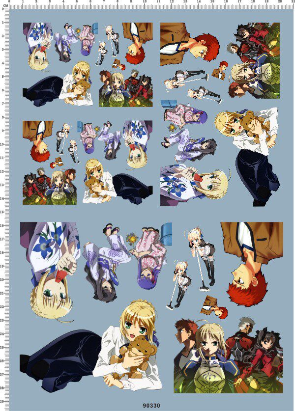 90330 fate zero 魔术师 痛车去底水贴 a4纸