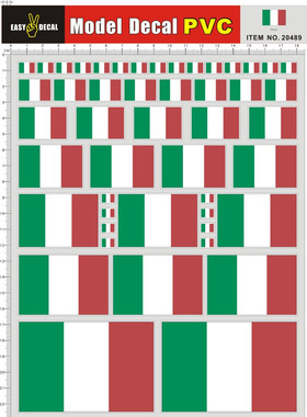 20489-A40823 意大利 Italy PVC遥控车壳不干胶贴纸