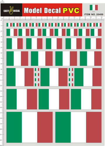 20489-A40823 意大利 Italy PVC遥控车壳不干胶贴纸