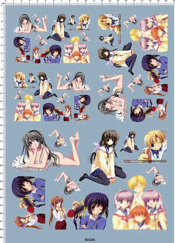 90288 CLANNAD 痛车去底水贴 A4纸