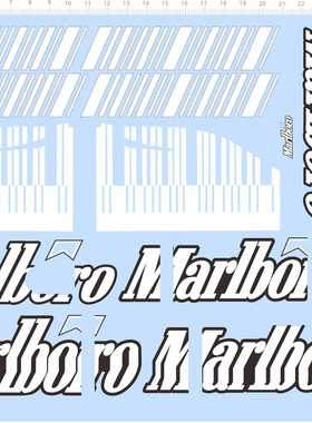 72850整版胶1/7 ferrari Marlboro F2007 法拉利万宝路模型车现货