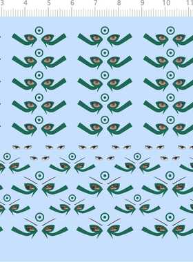 74561整版水贴 火影忍者 千手柱间 眼睛水贴定做打印现货