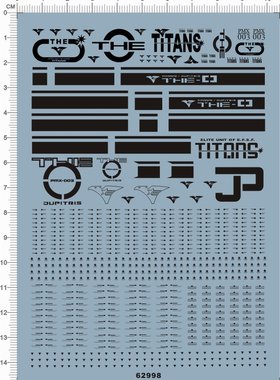 62998 整版胶  HG PMX-003 The-O 铁奥gd水贴纸 现货