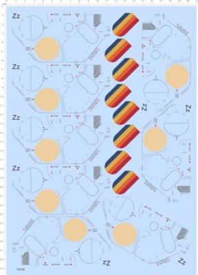 75930整版水贴 BOX 游戏机手柄  游戏机模型水贴定制打印2310
