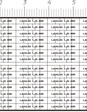 427  LEXUS LS400 LS430 雷克萨斯模型车水贴