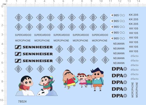 78024纽曼KK205 DPA NEUMANN 麦克风 蜡笔小新模型水贴2403