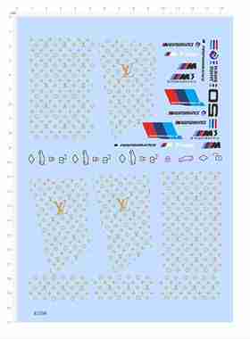 82298模型水贴奢侈50周年bmw车钥匙涂装不干胶m-power独立位现货