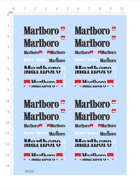 82122比例模型车水贴1/43迈凯伦Mclaren万宝路Marlboro法拉利2405