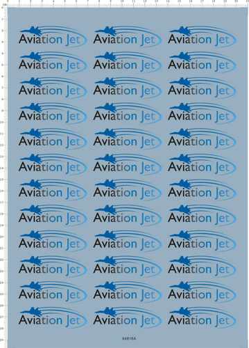 64818A-A5017 aviation jet water decal custom made 水贴