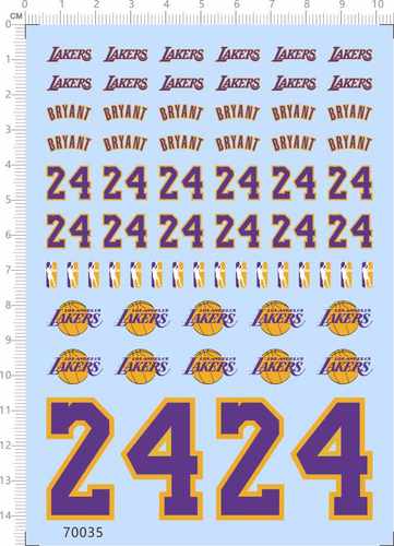 70035整版胶lakers bryant MG Ez8敢达模型水贴纸标签定做订做定