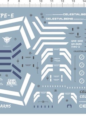 62381-B2004 HG GNR-001E GN Arms TYPE-E 武装飞机E型水贴现货
