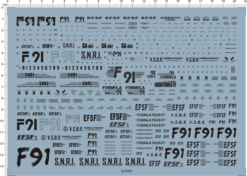 62568-Z10 MG F91 白色 gd水贴111