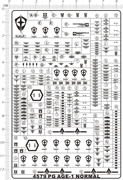 4579-@406 PG Gundam Age-1 Normal 标准gd普通形态金属贴111