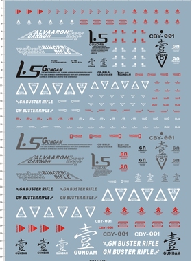 63025-B203 PG Gundam 1 1.5 重生再生gd水贴纸11