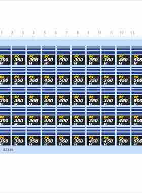 82336 PC 300 350 360 450 500 挖土机模型水贴可撕膜不干胶2405