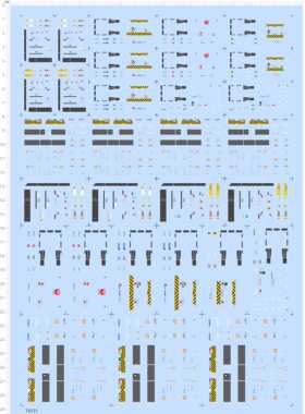 70531整版1/160日本机场地勤车模型水贴客机拖车巴士客车标签现货