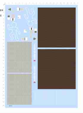 82942 无比例 侦探鸡 化学薯条 模型水贴纸 方格纹 木纹地板 现货