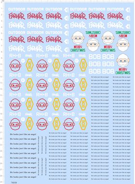 76038整版水贴 MERRY CHRISTMRS BOB FARMER angel 圣诞快乐2311