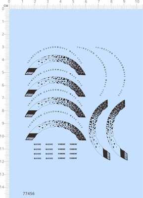 77456整版电镀银水贴 WAKE6560拉花 MADONE TREK平衡车2402