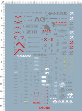 61045-2908 PG Z3 MSZ-006-3 Zeta Z-3 gd水贴111