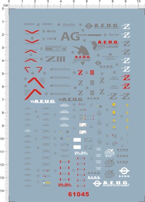 61045-2908 PG Z3 MSZ-006-3 Zeta Z-3 gd水贴111