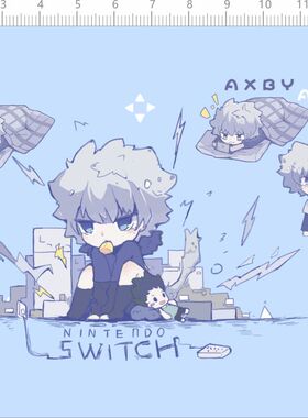 80382整版胶kirua动漫水贴纸任天堂游戏机switch axby标签定制 A6