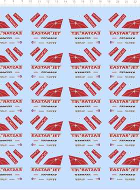 73848 巴士 EASTAR JET 飞机 模型水贴纸 汽车模型 客车