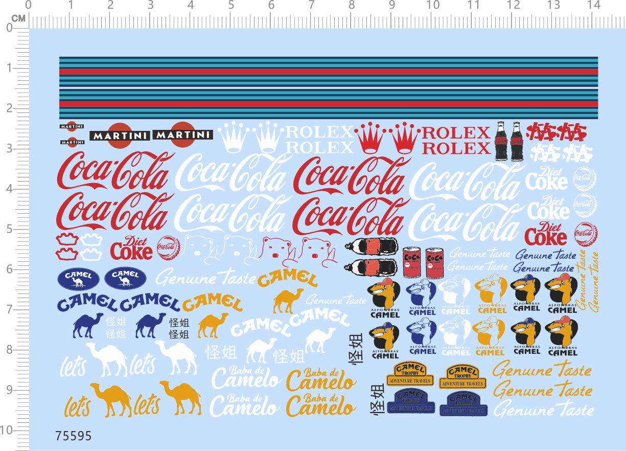 75595 COCA·COLA CAMEL 马天尼 涂装 车模可