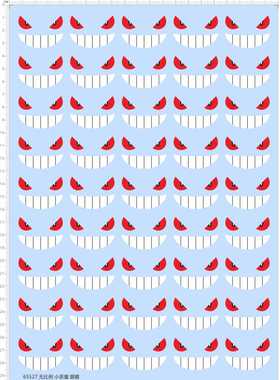 65527适用于小恶魔眼睛工艺品三星固态硬盘纹身剪纸模型水贴纸