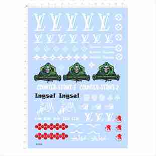 82060骷髅头死神eva危险警告印花2405水贴STRIKE奢侈NERV COUNTER