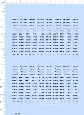 77338整版亮银色ACTROS数字字母V8 4161 3360 4060卡车模型2401