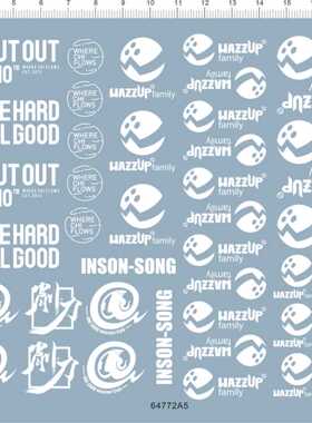 64772A5 SHOUT-WAZZUP out studio family inson song 削刀水贴1