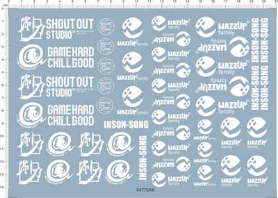 64772A5 SHOUT-WAZZUP out studio family inson song 削刀水贴1