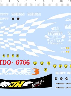 75736暴走天使 Audi EPORT STAGE3 TDQ-6766法拉利模型车水贴现货