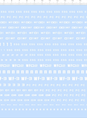 66386整版胶 WONDER FALCON 1/144 1/700 wf-3 esg pc水贴纸现货