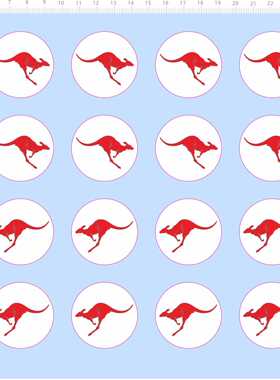 72746 澳洲澳大利亚国旗飞机整版胶水贴袋鼠DANGER EJECTION SEAT