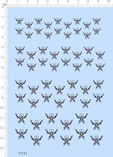 77741整版电镀金水贴 明日方舟 拉特兰 模型定制打印2402