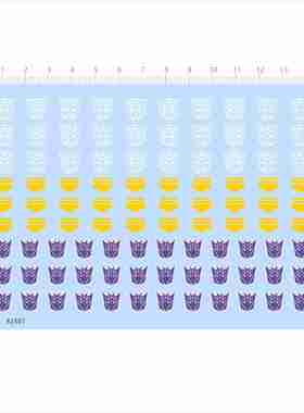 82307手办模型水贴变形大黄蜂博派狂派可撕膜不干胶独立胶位2405