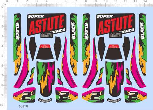 68318整版胶SUPER ASTUTE ADVANCE四驱车模型四驱车水贴纸定做