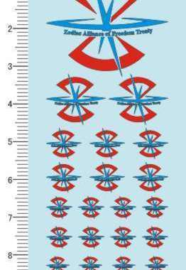 1556  整版胶 ZAFT 扎夫特 gd标志水贴纸2 现货