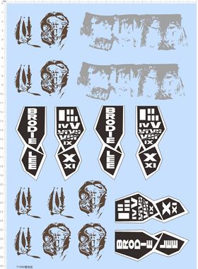 71990整版胶 DARK ORDER BRODIE LEE 手臂纹身 水贴