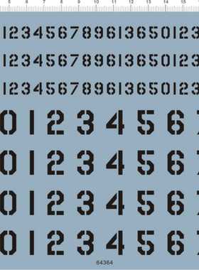 64364 1/32 中国飞机四川家将航校初教6阿拉伯数字美军水贴1