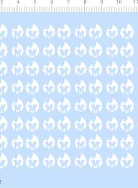 73485整版胶 Match Monster 字母M个性签名模型水贴火焰