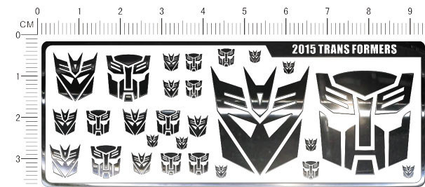 2015-W21 TRANS FORMERS 变形 金属贴纸 尺寸:93x35mm1