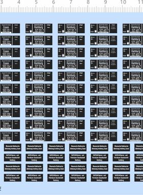 72031整版胶 Essen Hamburg 模型水贴